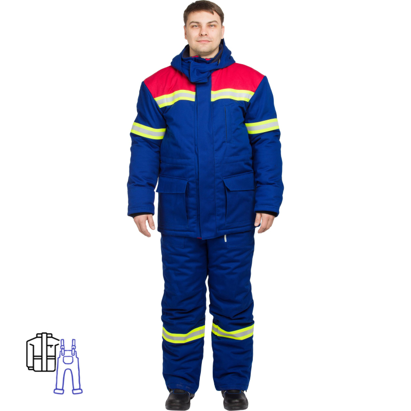 Костюм термостойкий утепленный с п/к 62кал/см2 (Сз-2) (60-62) 170-176