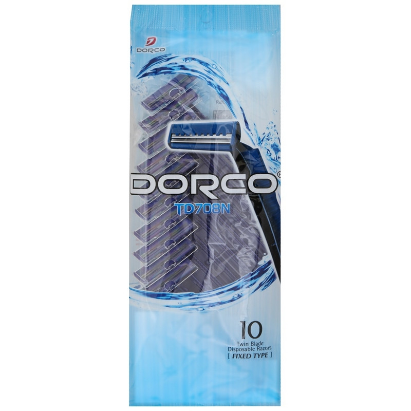 Бритва одноразовая Dorco TD708 2 лезвия 10шт/уп TD708DB-10P