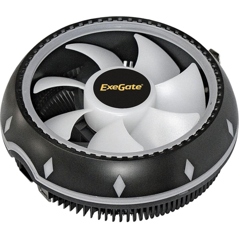 Кулер ExeGate Dark Magic EE126M-PWM.RGB,all sockets,100W,120мм(EX286156RUS)