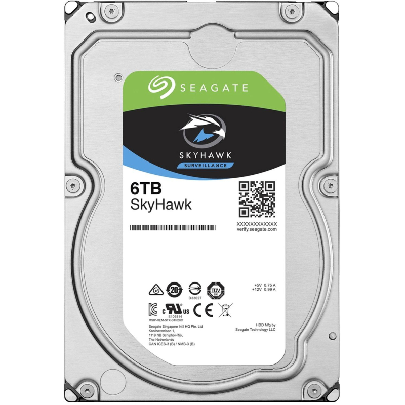 Жесткий диск Seagate SkyHawk 6tb SATA 256MB (ST6000VX001)