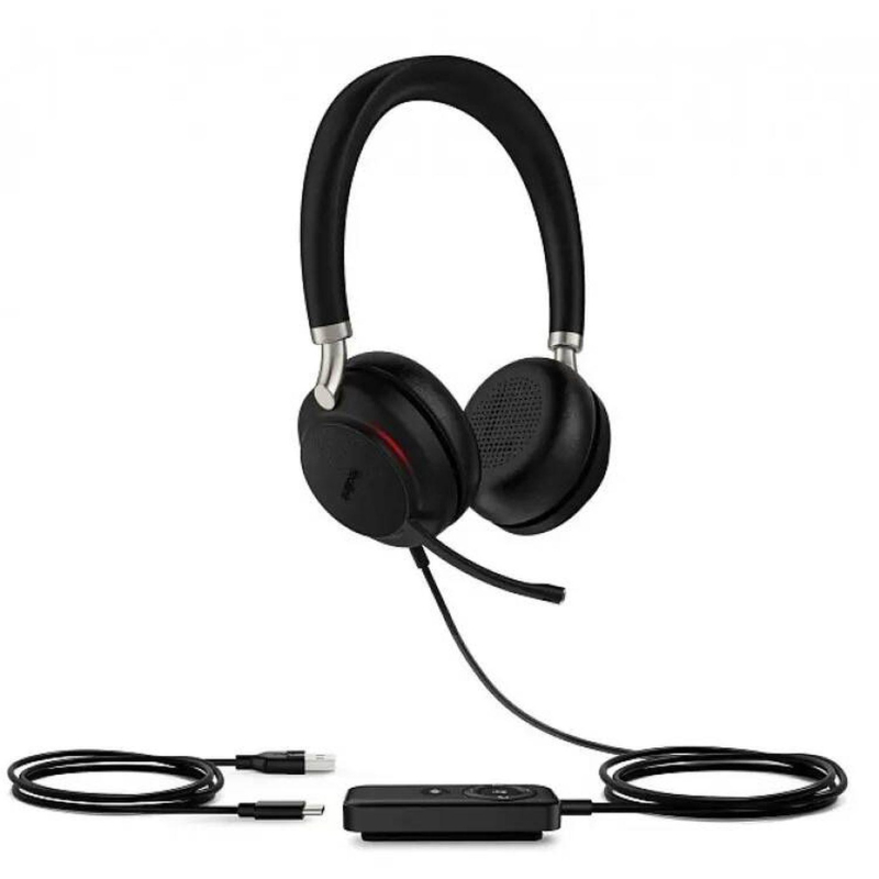 Гарнитура Yealink UH38 Dual UC-BAT Дуо, гибридная, USB/Bluetooth, HD, LED
