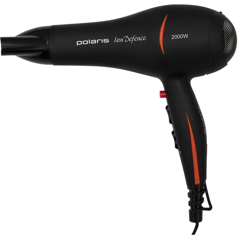 Фен POLARIS PHD 2038Ti, черный