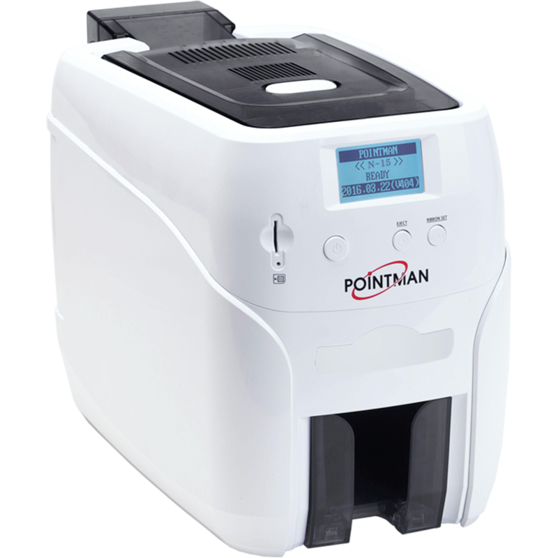Принтер односторонний Pointman N15, подача-100,прием-50карт, USB&Ethernet