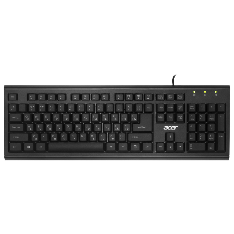 Клавиатура Acer OKW120 black USB(ZL.KBDEE.006)