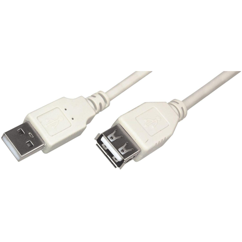 Удлинитель Rexant (18-1116) USB 2.0 AM/AF, 3 м, сер
