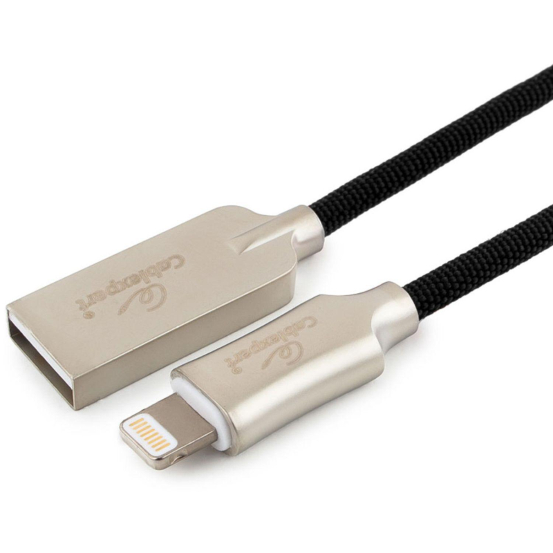 Кабель USB 2.0 - Lightning MFI, М/М, 0.5 м, Cablexpert, CC-P-APUSB02Bk-0.5M
