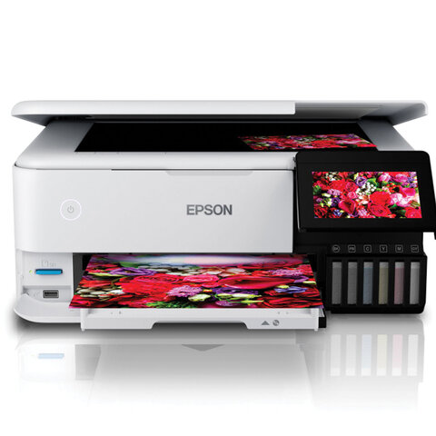 МФУ струйное EPSON L8160 "3 в 1", А4, 32 стр./мин, 5760x1440, ДУПЛЕКС, Wi-Fi, сетевая карта