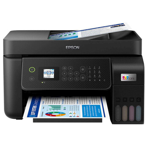 МФУ струйное EPSON L5290 "4 в 1", А4, 33 стр./мин, 5760x1440, ЖК-дисплей, АПД, Wi-Fi, с/к, СНПЧ