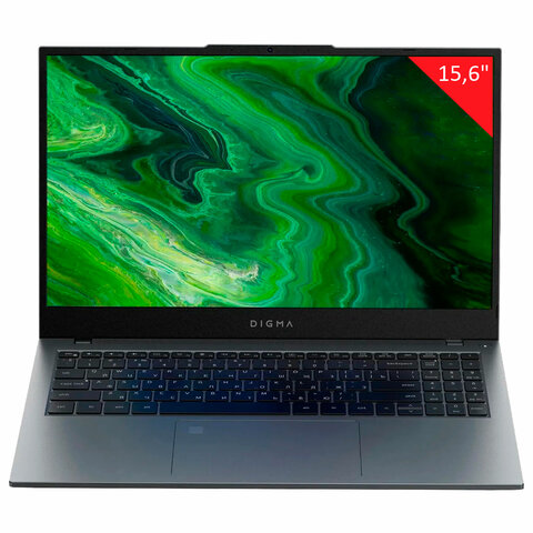 Ноутбук DIGMA Pro Fortis M 15,6", Core i3 10110U, 8 Гб, SSD 256 Гб, WIN 11 Prof, серый
