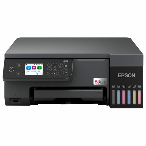 МФУ струйное EPSON L8100 "3 в 1", А4, 22 стр./мин, 5760х1440, печать на CD/DVD, Wi-Fi, СНПЧ