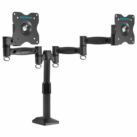 Кронштейн для 2 мониторов настольный KROMAX OFFICE-3, VESA 75/100, 15"-34", до 2х6 кг, 7 степеней свободы
