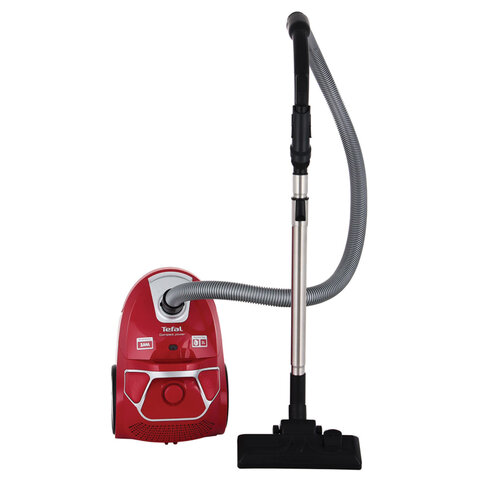Пылесос TEFAL Compact Power TW3953EA, с пылесборником, потребляемая мощность 750 Вт, красный