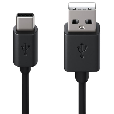 Кабель USB 2.0 AM – TypeC, 1 м, RED LINE, для подключения портативных устройств и периферии, черный