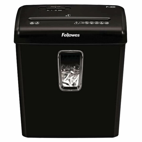 Уничтожитель (шредер) FELLOWES POWERSHRED P-30C, 4 уровень секретности, фрагменты 4х34 мм, 6 л., 15 л