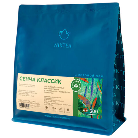Чай листовой NIKTEA "Сенча классик" зеленый 250 г