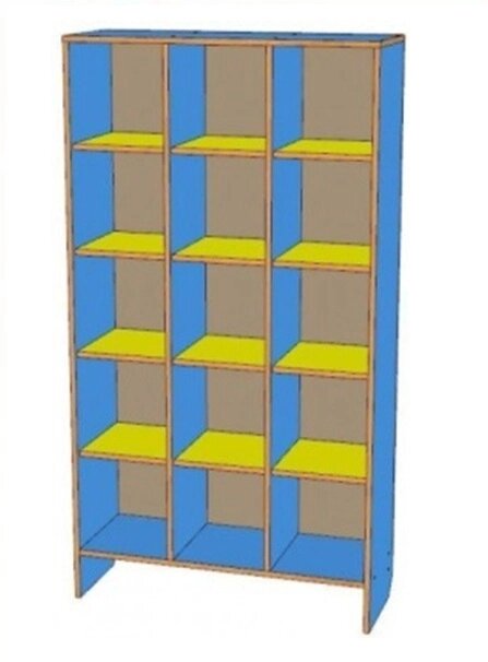 ШКАФ НАПОЛЬНЫЙ ДЛЯ ГОРШКОВ (размер ячейки 250*250*250) 16 ячеек (1080*260*1210)