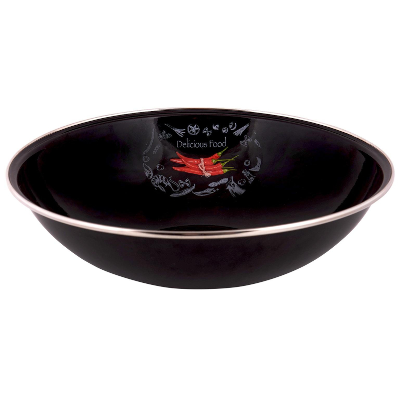 Миска эмал 3,5л нерж/об Chilli , 1с8я